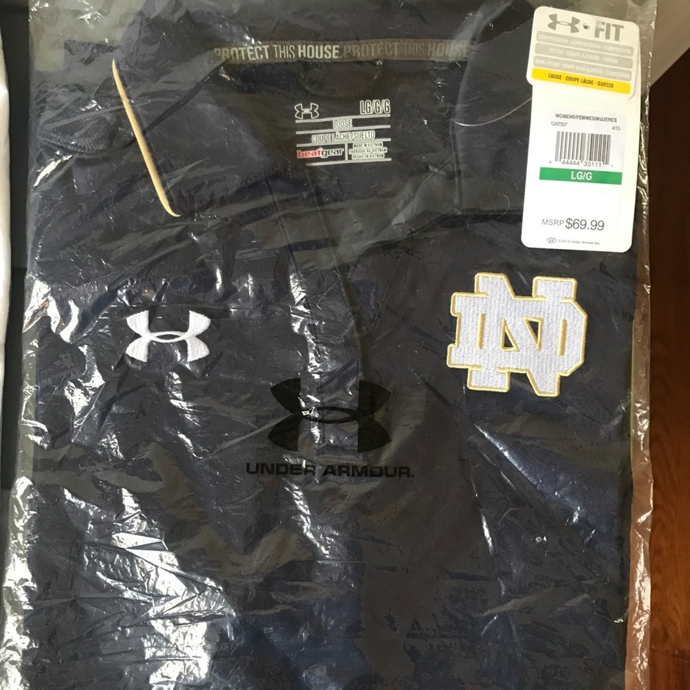 Under Armour (UA) Notre Dame short-sleeved shirt